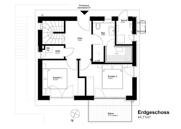 Diemelblick 37 - Sauna, Terrasse Bis Zu 4 Personen * Heringhausen